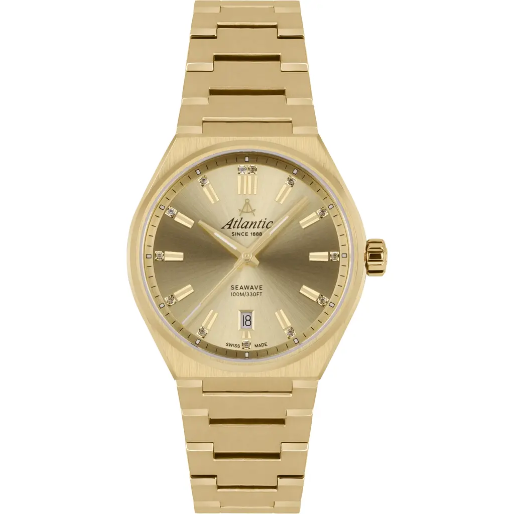 Годинник Atlantic Seawave 35mm Yellow Gold 39365.45.31